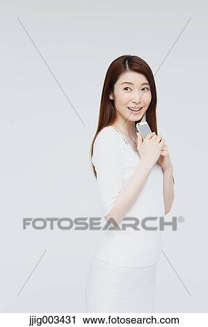 Stock Image - Attractive Japanese woman. Fotosearch