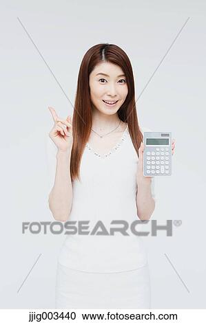 Stock Image - Attractive Japanese woman. Fotosearch