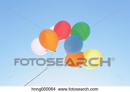 Picture - Balloons in the sky. Fotosearch