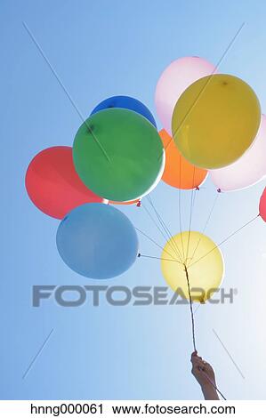 Stock Image - Balloons in the sky. Fotosearch