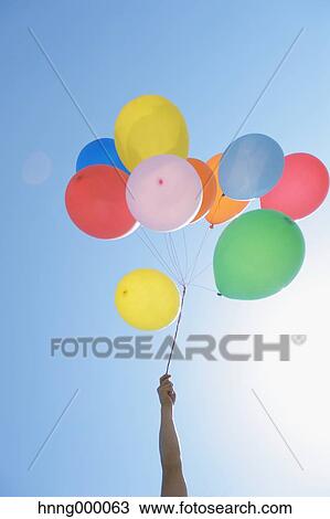 Balloons in the sky View Large Photo Image Stock Image - Balloons in the sky. Fotosearch