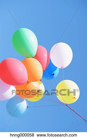 Stock Photo - Balloons in the sky. Fotosearch