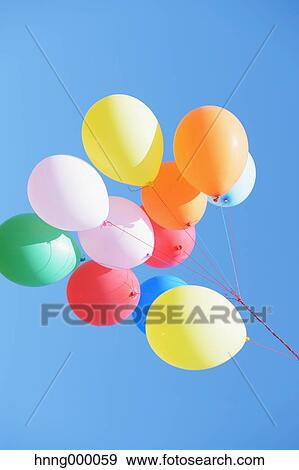 Stock Photo - Balloons in the sky. Fotosearch