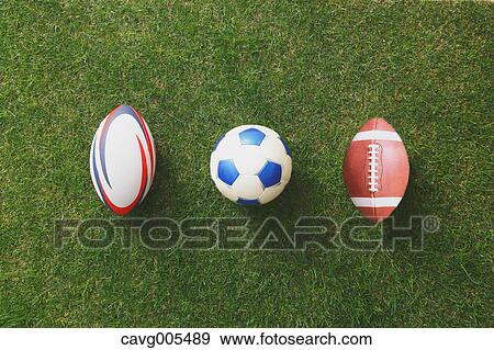 Balls on grass View Large Photo Image Stock Photo - Balls on grass. Fotosearch