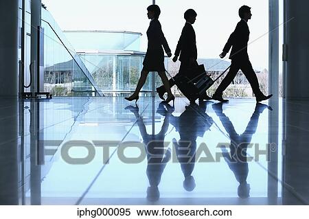 Stock Photography - Business people at the airport. Fotosearch