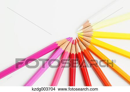 Picture - Coloured pencils. Fotosearch
