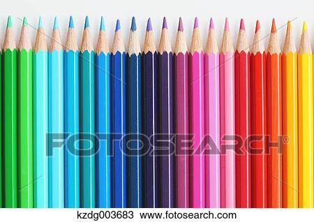Stock Image - Coloured pencils. Fotosearch