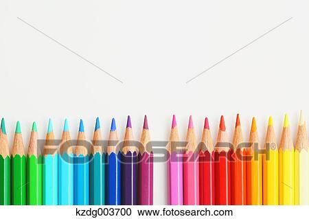 Stock Image - Coloured pencils. Fotosearch