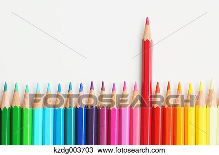 Stock Image - Coloured pencils. Fotosearch