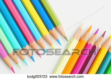 Stock Image - Coloured pencils. Fotosearch