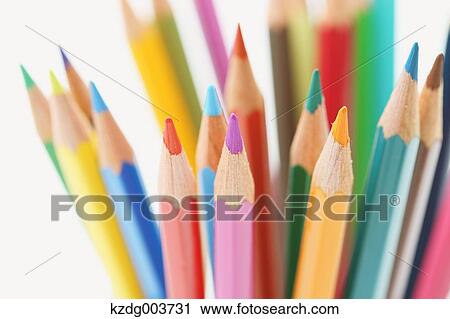 Stock Image - Coloured pencils. Fotosearch