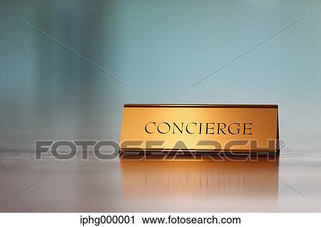 Concierge plate View Large Photo Image Stock Image - Concierge plate. Fotosearch
