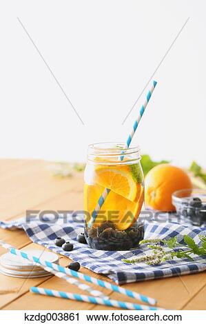 Stock Image - Detox Water. Fotosearch