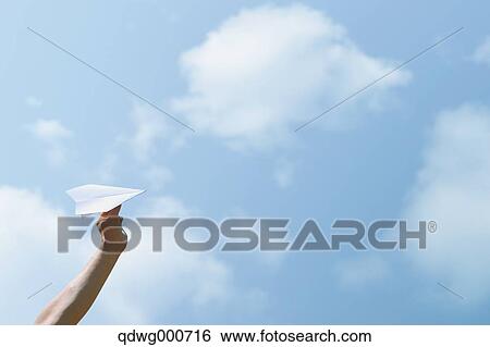 Flying paper plane View Large Photo Image Stock Photograph - Flying paper plane. Fotosearch