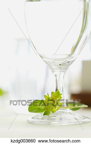 Stock Image - Glass of water. Fotosearch