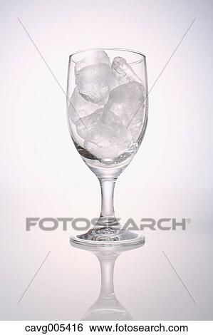 Stock Photograph - Glass with ice. Fotosearch