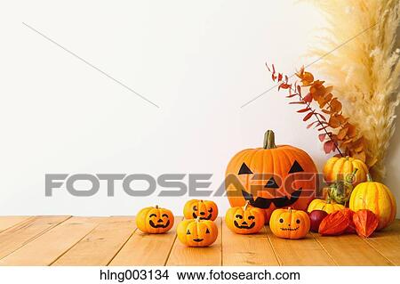 Halloween pumpkins View Large Photo Image Picture - Halloween pumpkins. Fotosearch