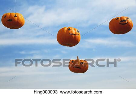 Stock Image - Halloween pumpkins. Fotosearch