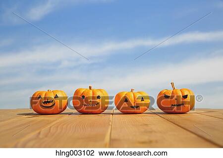 Halloween pumpkins View Large Photo Image Stock Image - Halloween pumpkins. Fotosearch
