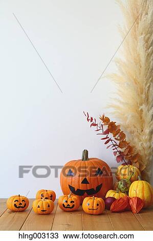 Halloween pumpkins View Large Photo Image Stock Image - Halloween pumpkins. Fotosearch