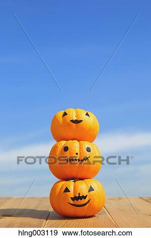 Halloween pumpkins View Large Photo Image Stock Photo - Halloween pumpkins. Fotosearch