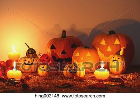 Halloween pumpkins View Large Photo Image Stock Photo - Halloween pumpkins. Fotosearch