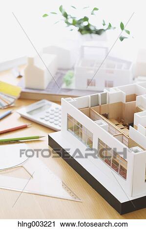 House miniature in an architect studio View Large Photo Image Stock Image - House miniature in an architect studio. Fotosearch