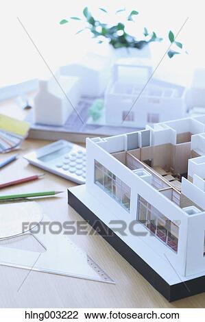 House miniature in an architect studio View Large Photo Image Stock Image - House miniature in an architect studio. Fotosearch