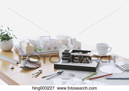 House miniature in an architect studio View Large Photo Image Stock Photo - House miniature in an architect studio. Fotosearch