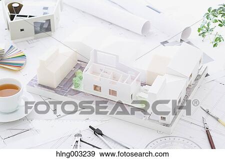 House miniature in an architect studio View Large Photo Image Stock Photo - House miniature in an architect studio. Fotosearch