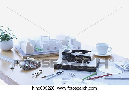 House miniature in an architect studio View Large Photo Image Stock Photograph - House miniature in an architect studio. Fotosearch