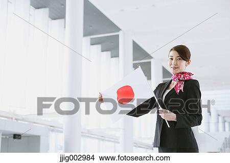 Japanese attractive flight attendant at the airport View Large Photo Image Picture - Japanese attractive flight attendant at the airport. Fotosearch