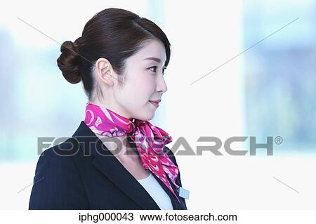 Japanese attractive flight attendant at the airport View Large Photo Image Stock Image - Japanese attractive flight attendant at the airport. Fotosearch