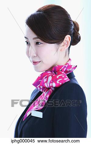 Japanese attractive flight attendant at the airport View Large Photo Image Stock Photography - Japanese attractive flight attendant at the airport. Fotosearch