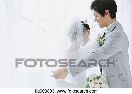 Japanese bride and groom View Large Photo Image Stock Image - Japanese bride and groom. Fotosearch
