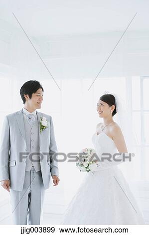 Japanese bride and groom View Large Photo Image Stock Photo - Japanese bride and groom. Fotosearch