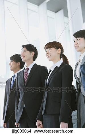 Picture - Japanese business people. Fotosearch