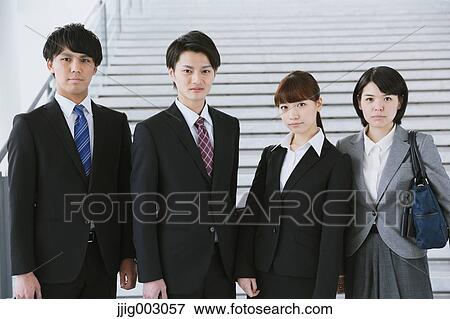 Stock Photo - Japanese business people. Fotosearch
