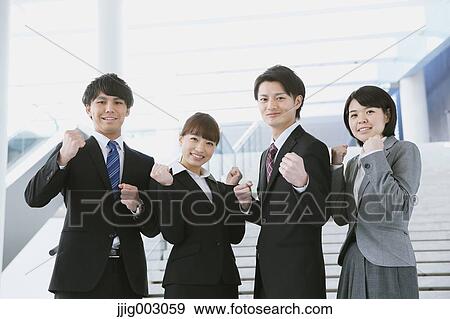 Stock Photo - Japanese business people. Fotosearch