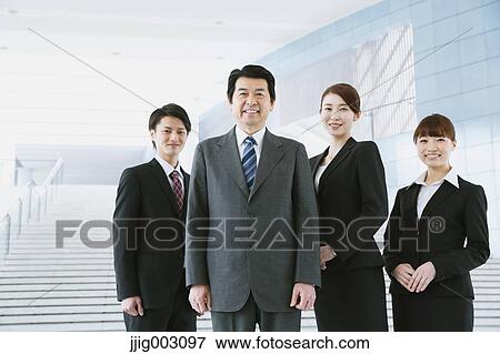 Stock Photo - Japanese business people. Fotosearch