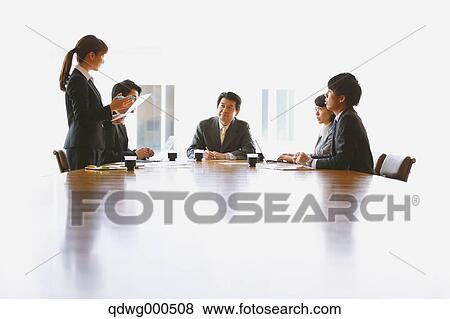 Stock Photo - Japanese business people. Fotosearch