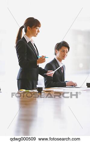 Japanese business people View Large Photo Image Stock Photo - Japanese business people. Fotosearch