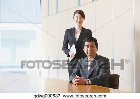 Stock Photo - Japanese business people. Fotosearch