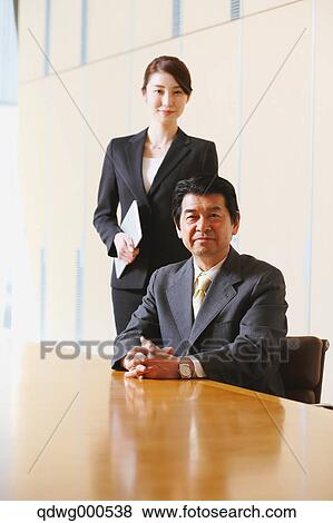 Stock Photo - Japanese business people. Fotosearch