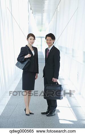 Stock Photography - Japanese business people. Fotosearch