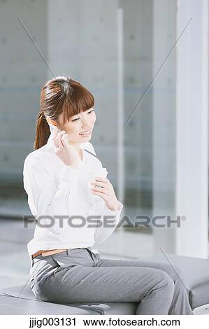 Stock Image - Japanese businesswoman. Fotosearch