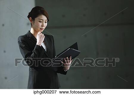 Stock Photo - Japanese businesswoman. Fotosearch