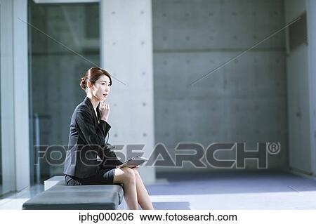 Stock Photograph - Japanese businesswoman. Fotosearch