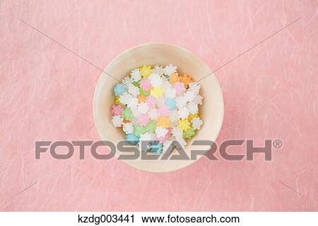 Stock Image - Japanese confectionary. Fotosearch