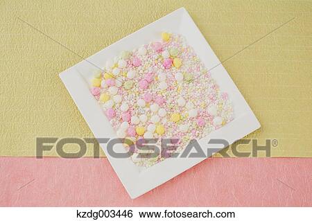Stock Photograph - Japanese confectionary. Fotosearch